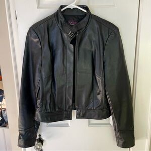 VS2 by Vakko Y2K 100% Lamb Leather Moto Jacket